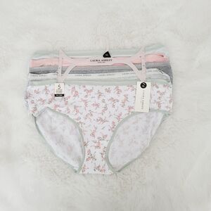 🪷LAURA ASHLEY 5-PACK COTTON SPANDEX PANTIES SIZE XL